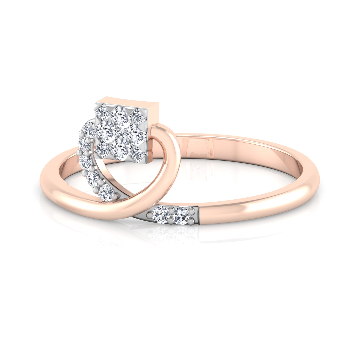 Enigmatic Eternity Echo 14Kt Diamond Ring