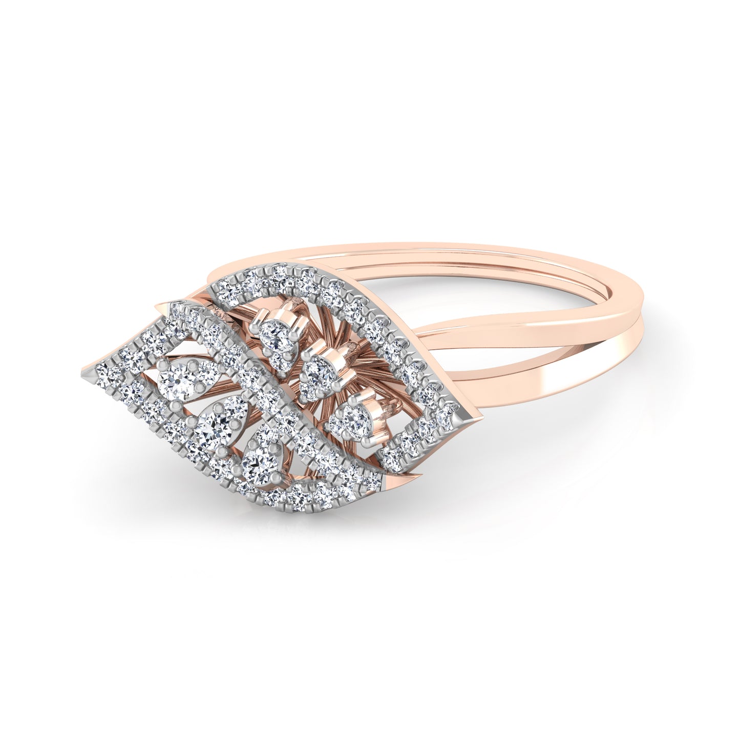 Regal Ruby Radiance 14Kt Diamond Ring