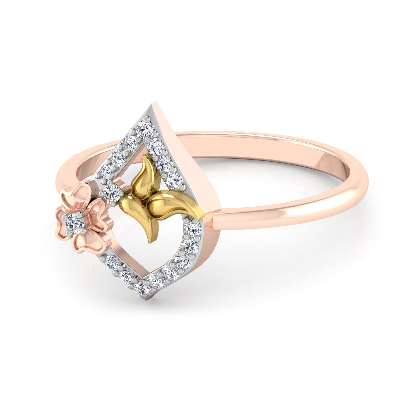 Lustrous Luminance Luster 14Kt Diamond Ring