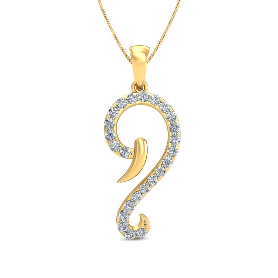 Ganesha Grace Diamond Pendant