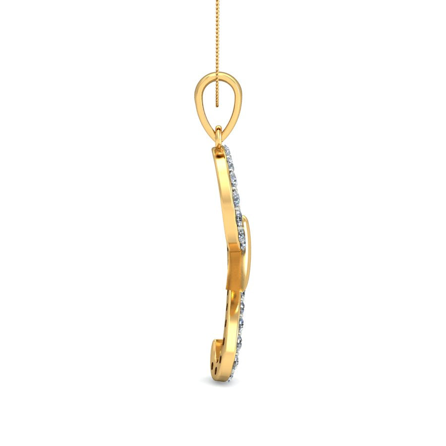 Ganesha Grace Diamond Pendant 18K