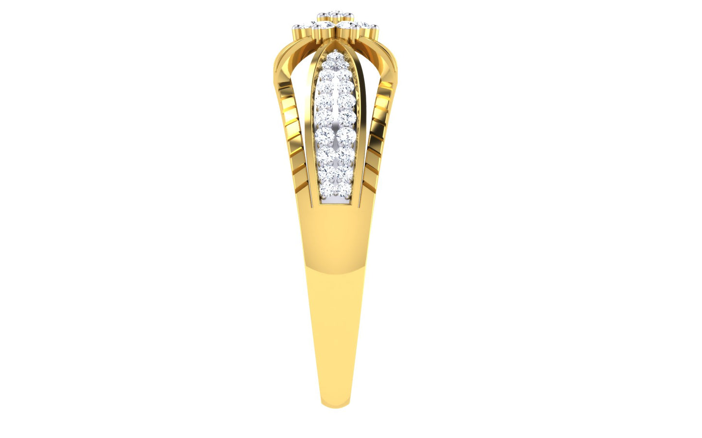 Tranquil Typhoon Turquoise 18Kt Diamond Ring