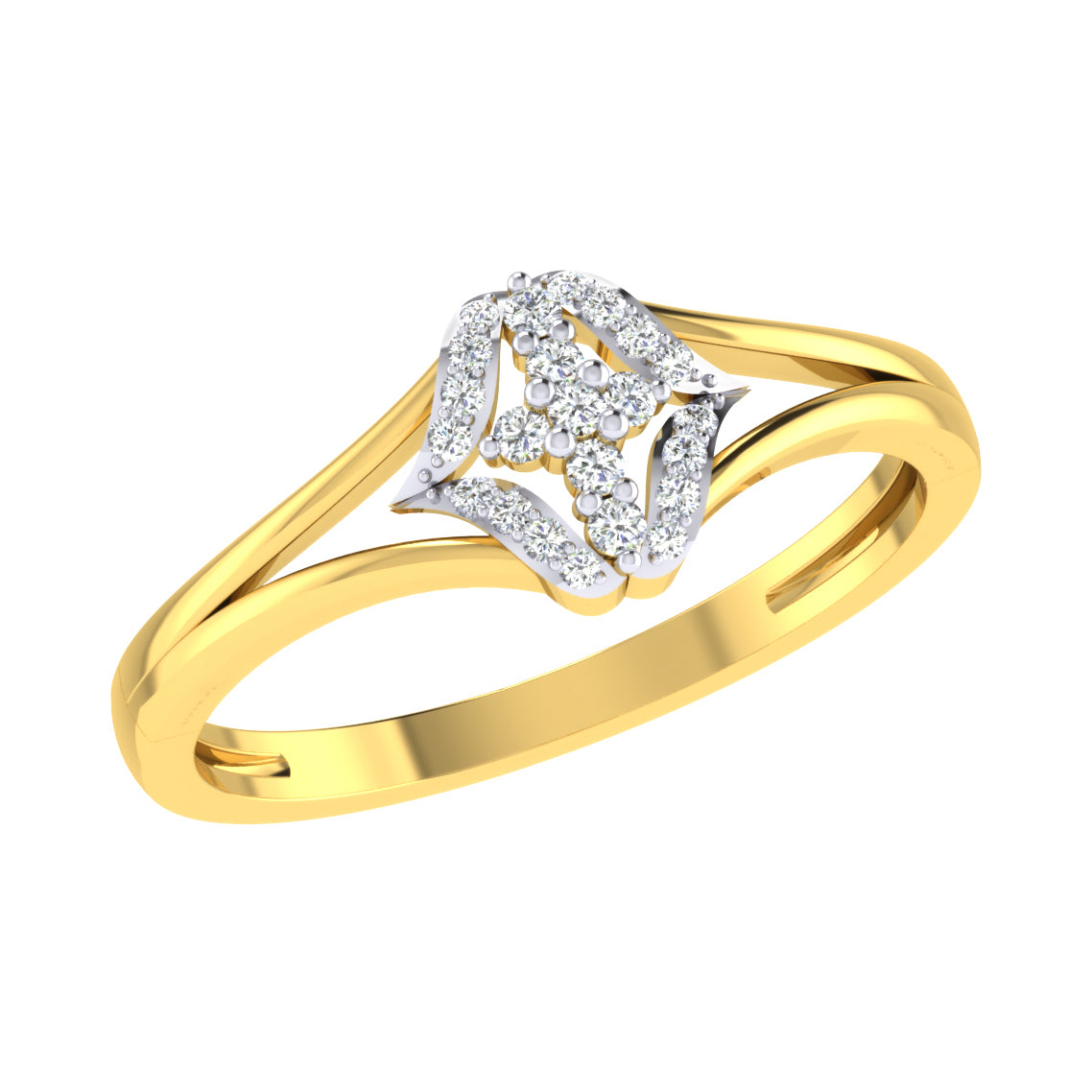 Ethereal Echoes Elegance 18Kt Diamond Ring