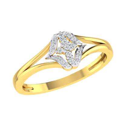 Ethereal Echoes Elegance 18Kt Diamond Ring