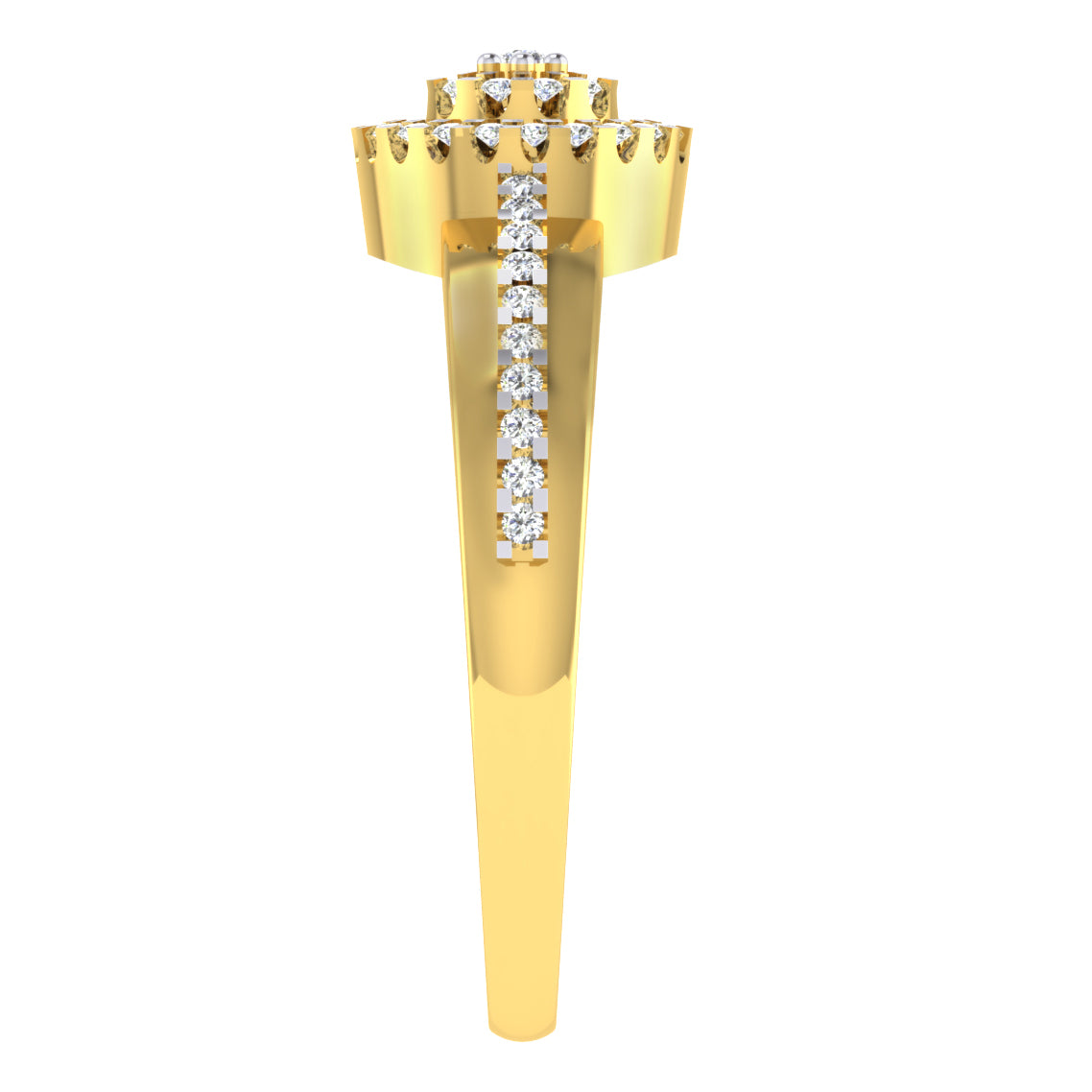 Celestial Crystal Radiance 14Kt Diamond Ring