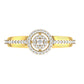 Celestial Crystal Radiance 14Kt Diamond Ring