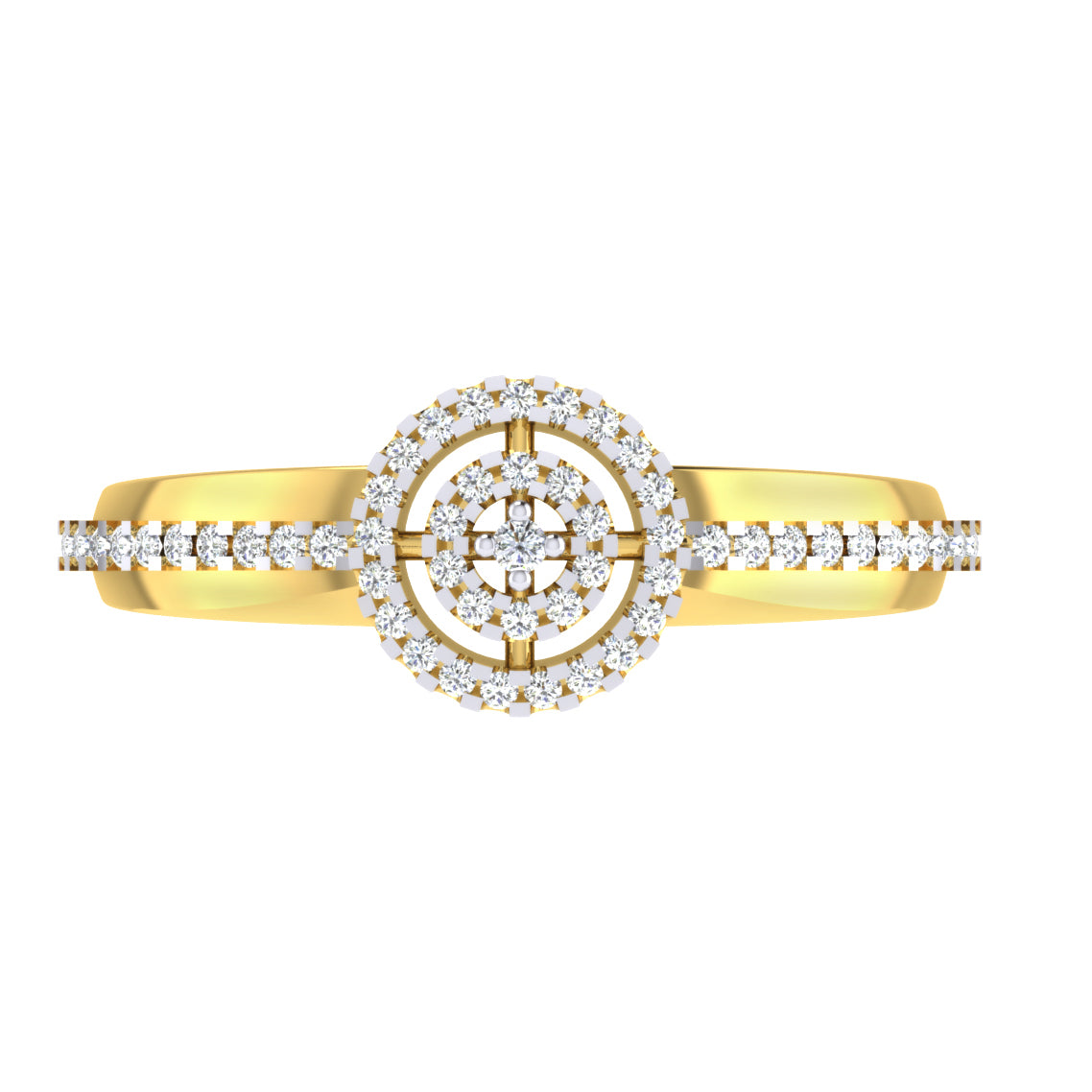 Celestial Crystal Radiance 14Kt Diamond Ring