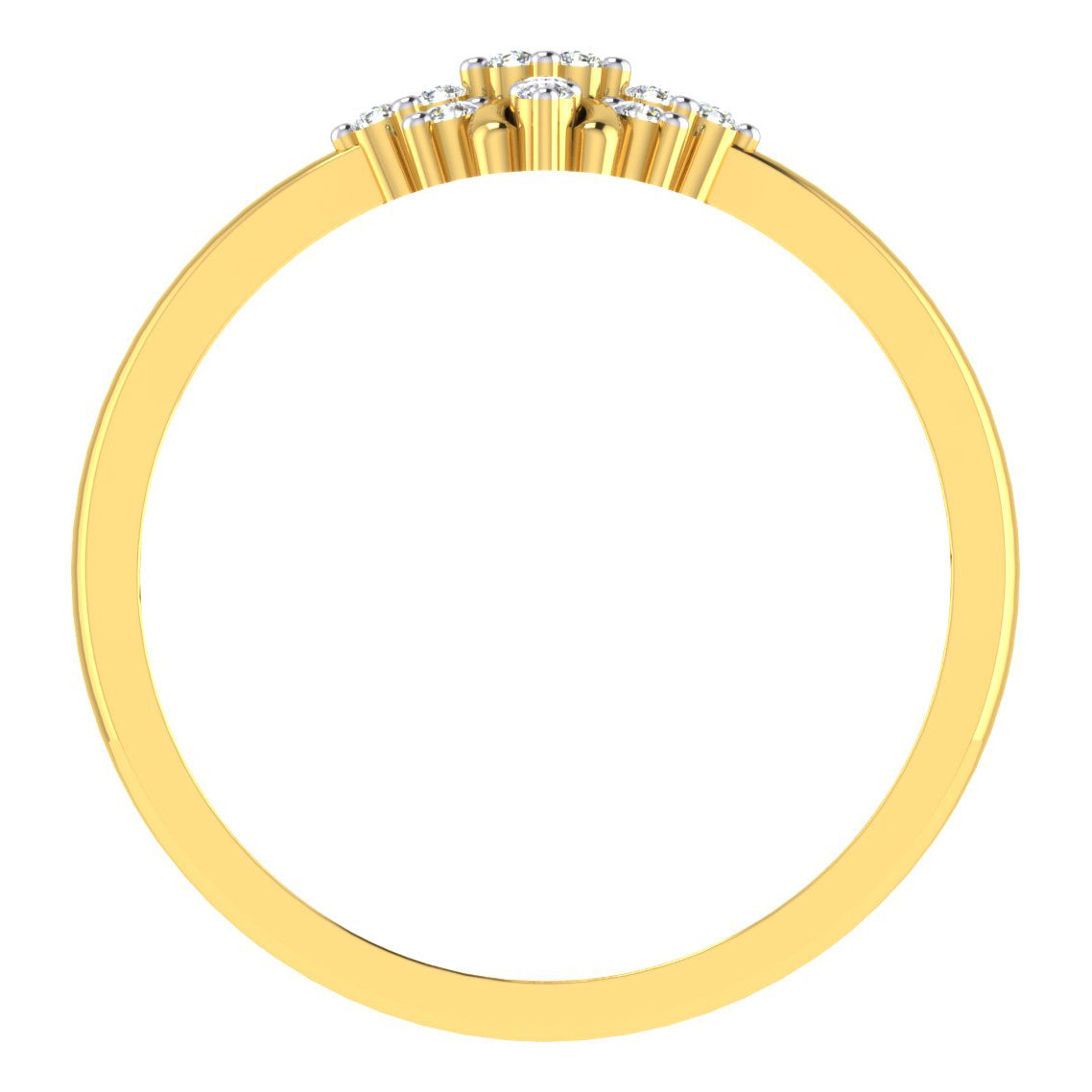 Prismatic Perfection 14Kt Diamond Ring