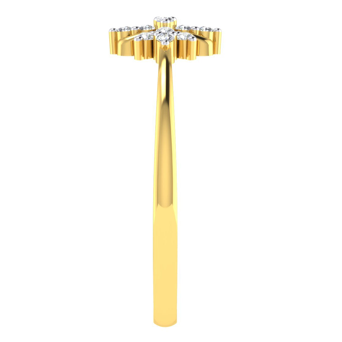 Prismatic Perfection 14Kt Diamond Ring