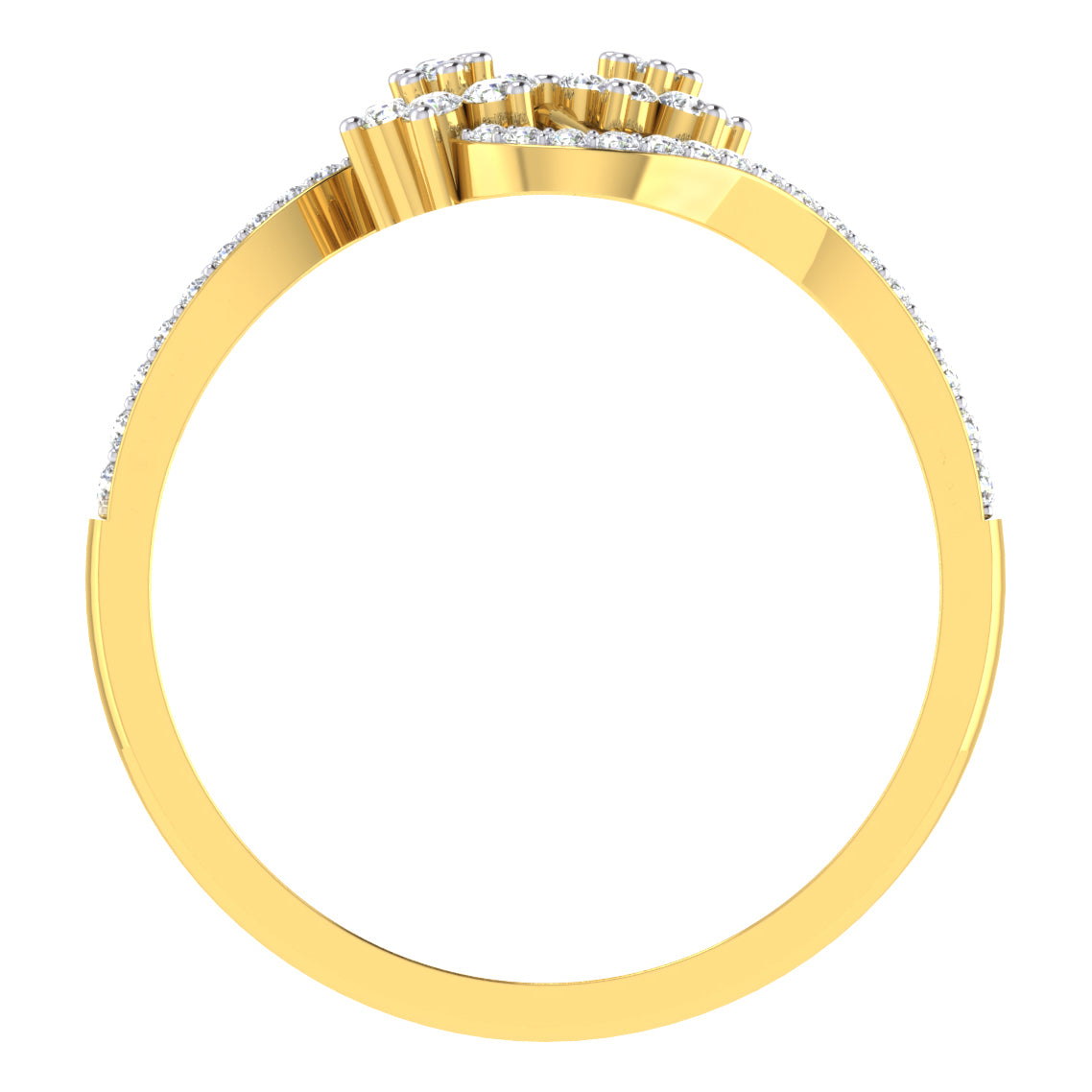 Tranquil Tempest 14Kt Diamond Ring