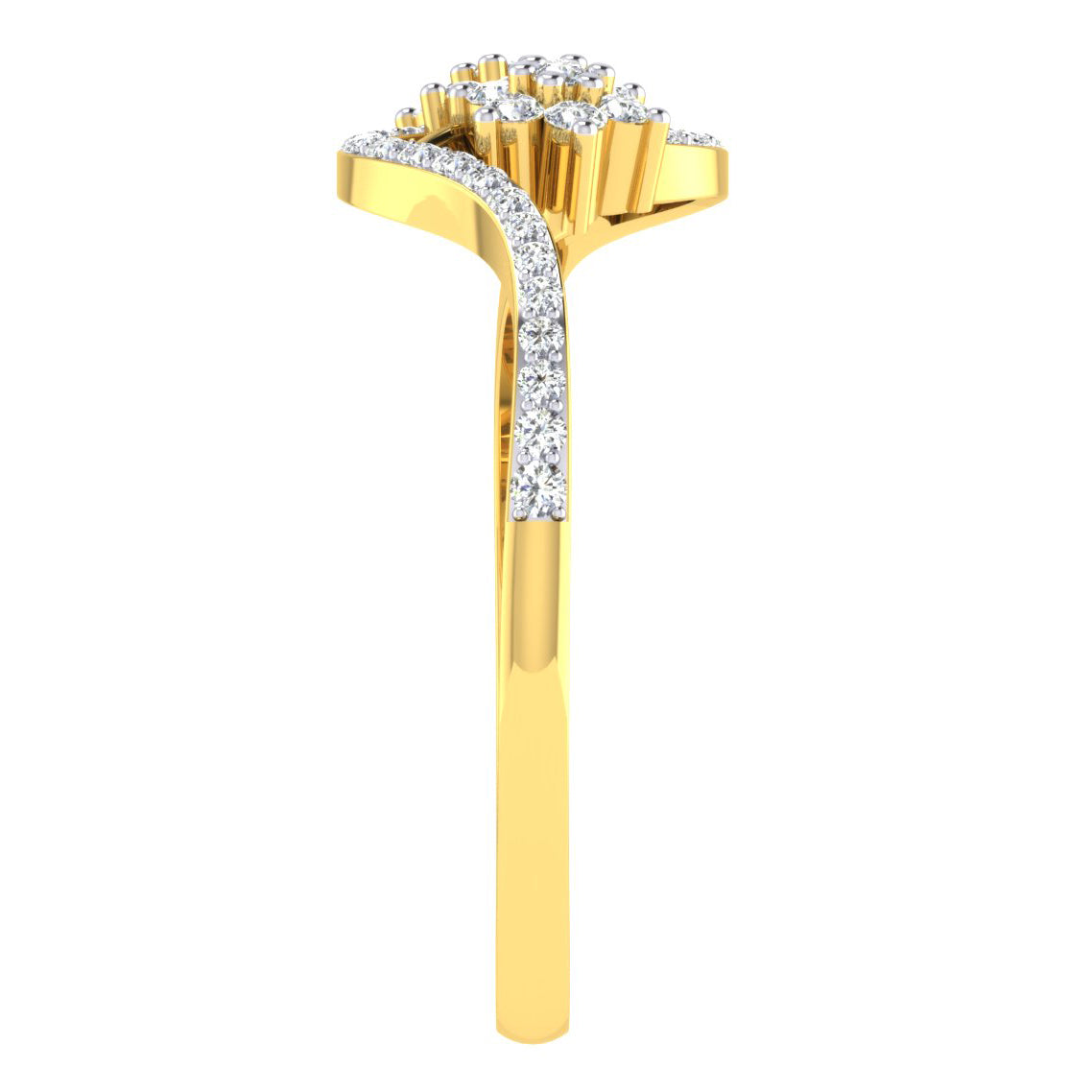 Tranquil Tempest 18Kt Diamond Ring