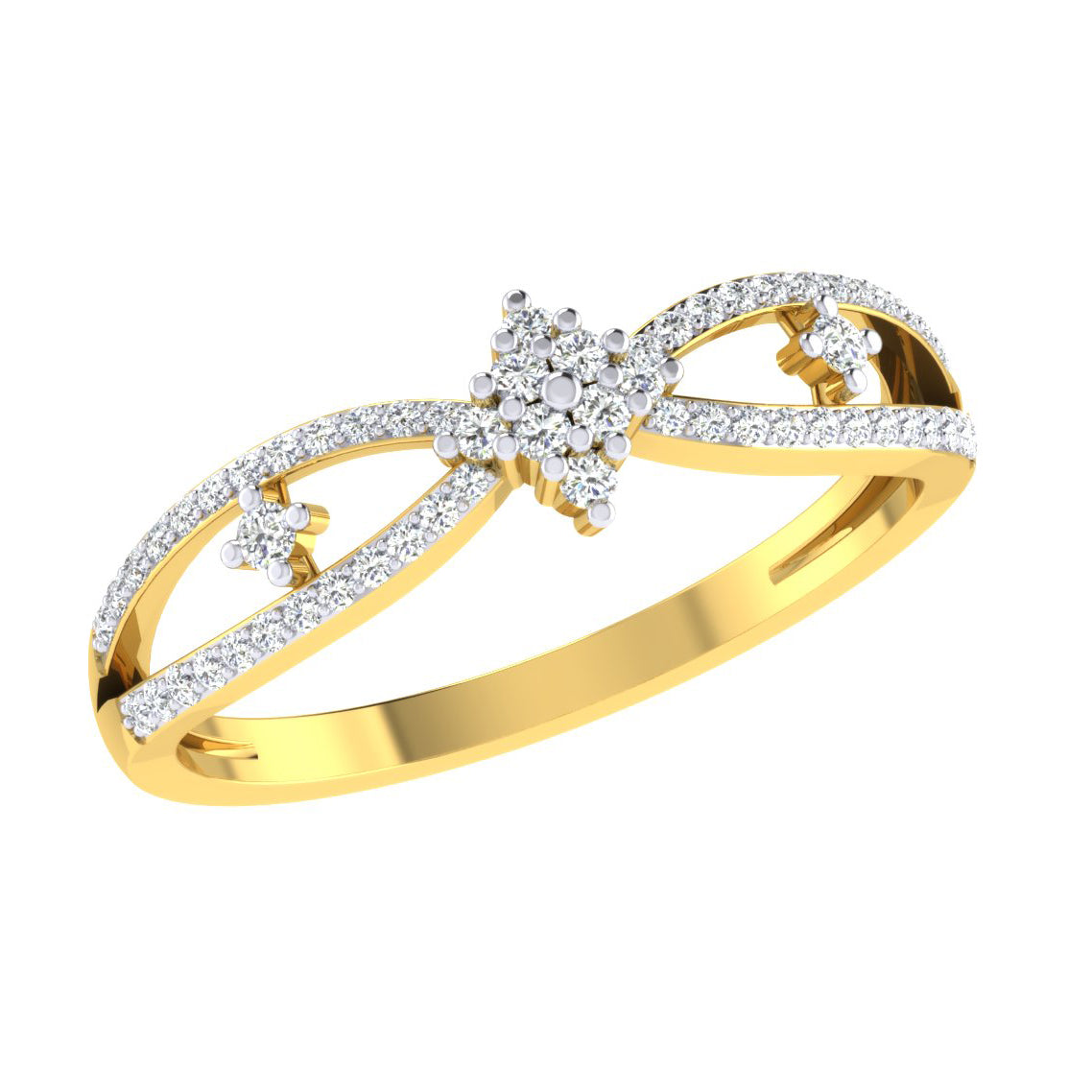 Mystical Midnight Whisper 18Kt Diamond Ring