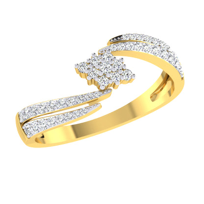 Lustrous Lagoon Luminary 18Kt Diamond Ring