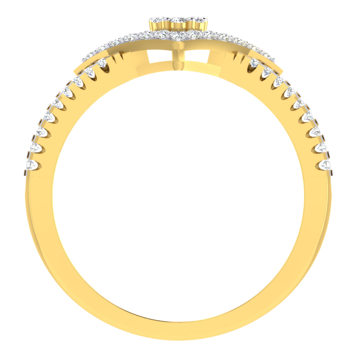 Opalescent Odyssey 14Kt Diamond Ring
