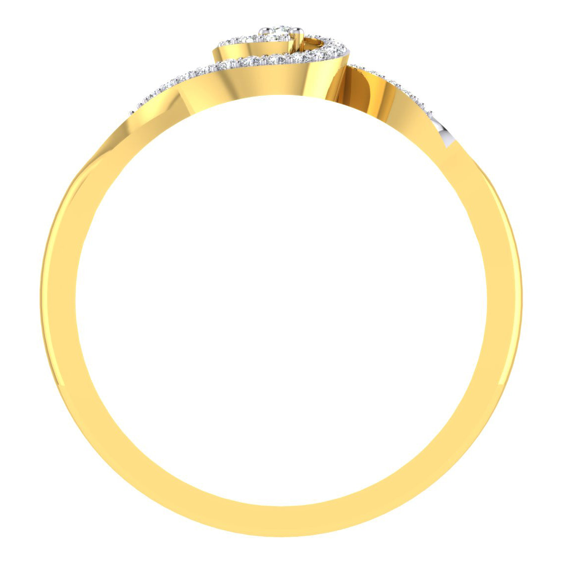 Gilded Gala Glitz 14Kt Diamond Ring