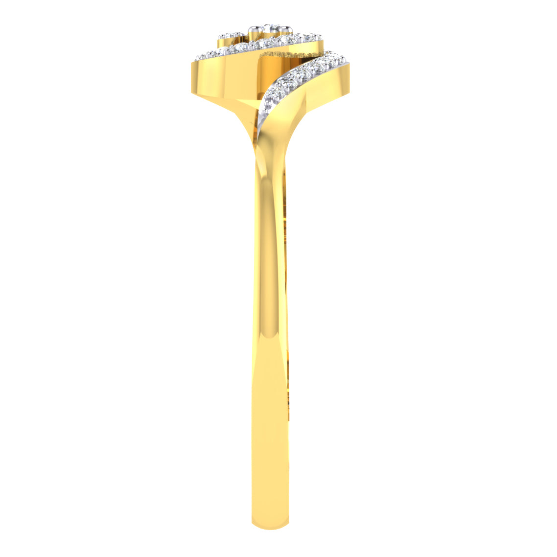 Gilded Gala Glitz 14Kt Diamond Ring
