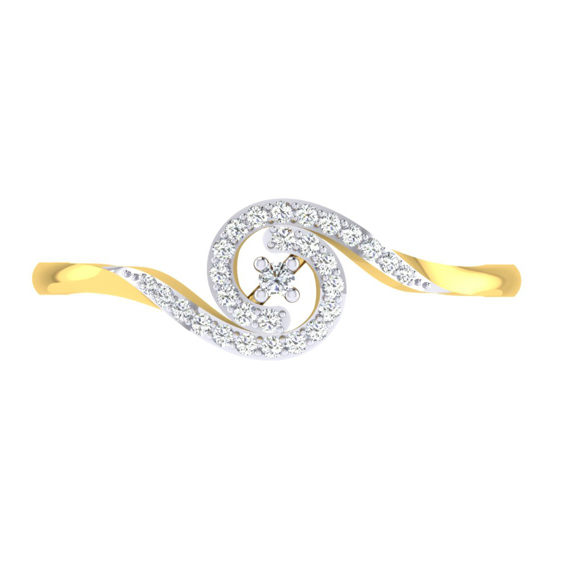 Gilded Gala Glitz 14Kt Diamond Ring