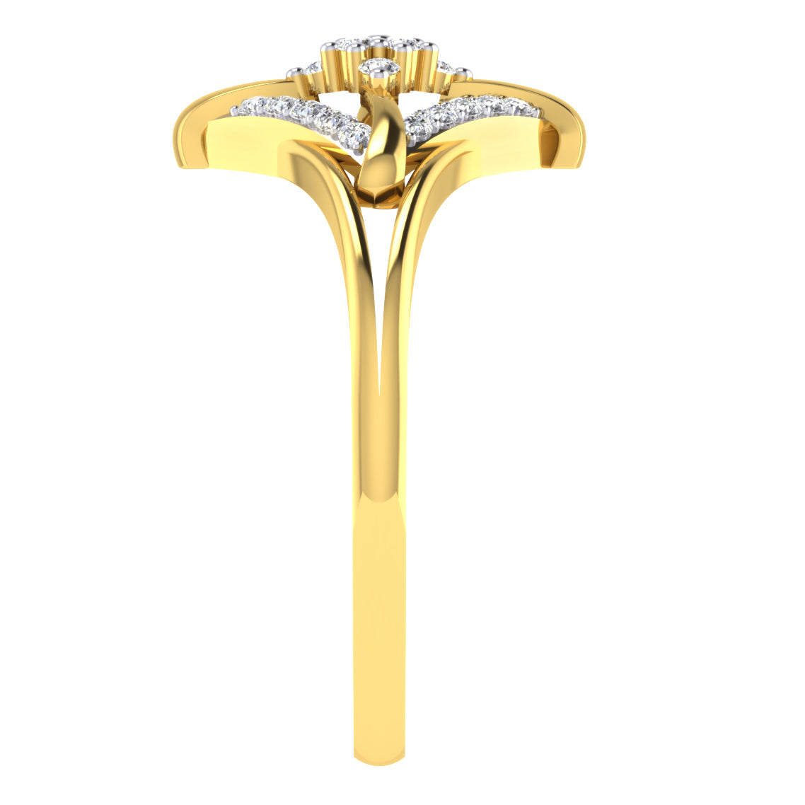 Aurora Azure Allure 14Kt Diamond Ring