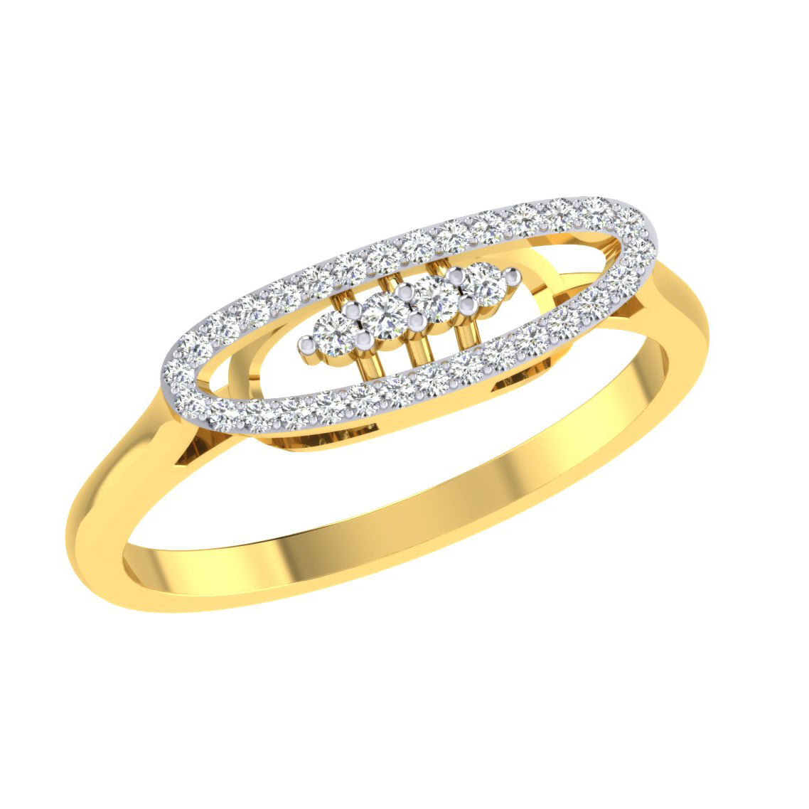 Ethereal Essence Euphoria 18Kt Diamond Ring