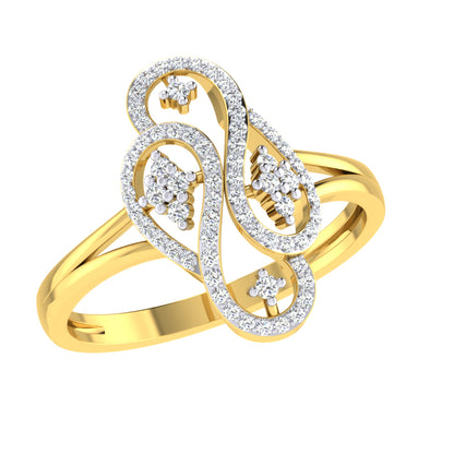 Celestial Siren Symphony 14Kt Diamond Ring