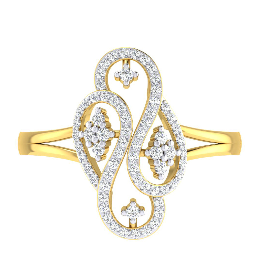 Celestial Siren Symphony 14Kt Diamond Ring