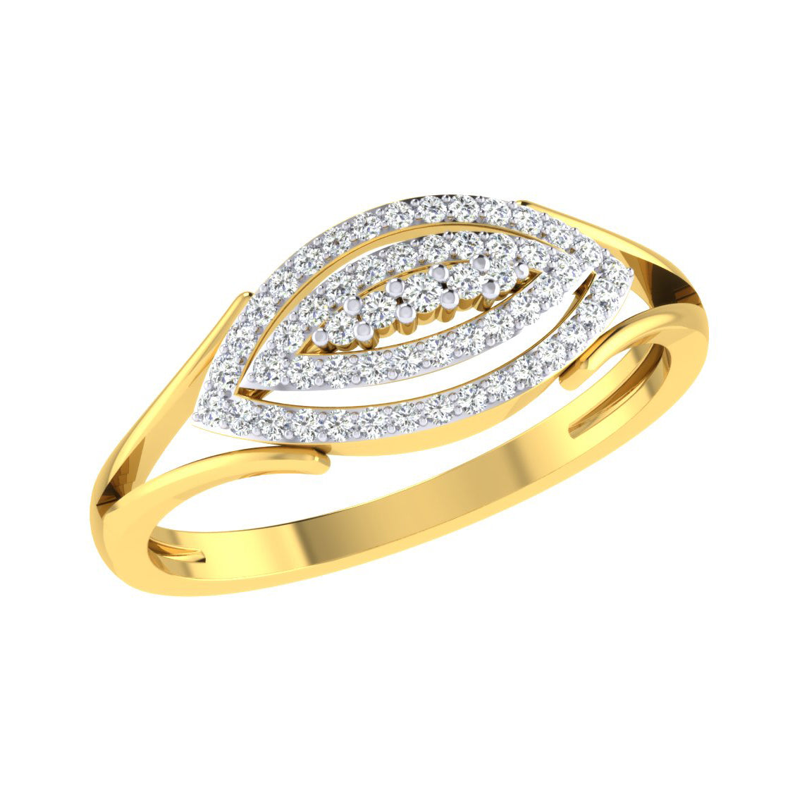 Moonlit Mosaic 14Kt Diamond Ring