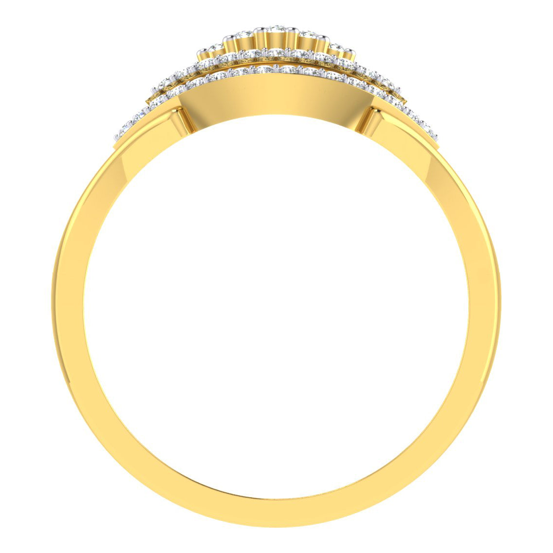Moonlit Mosaic 18Kt Diamond Ring