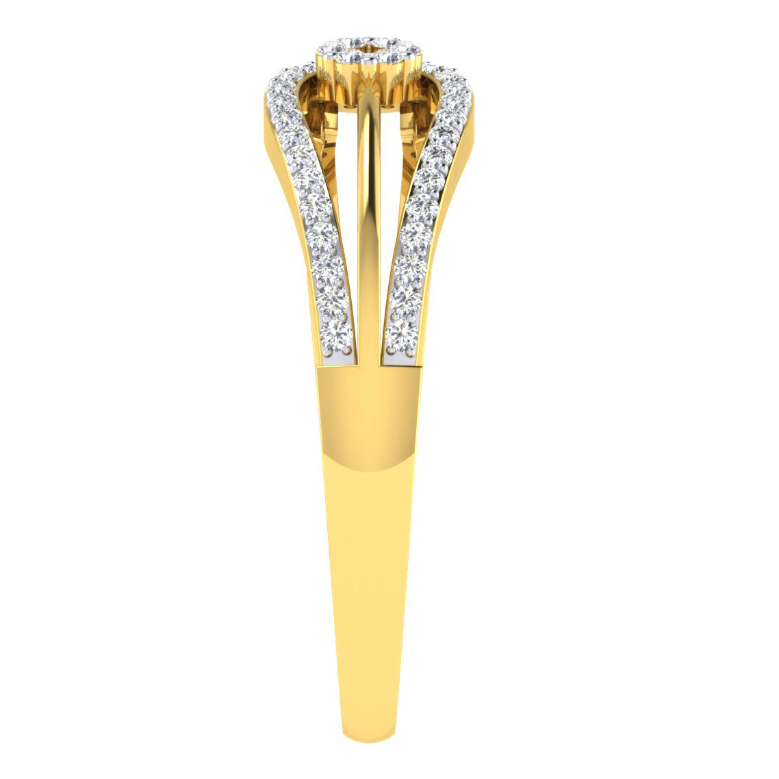 Prismatic Passion 14Kt Diamond Ring