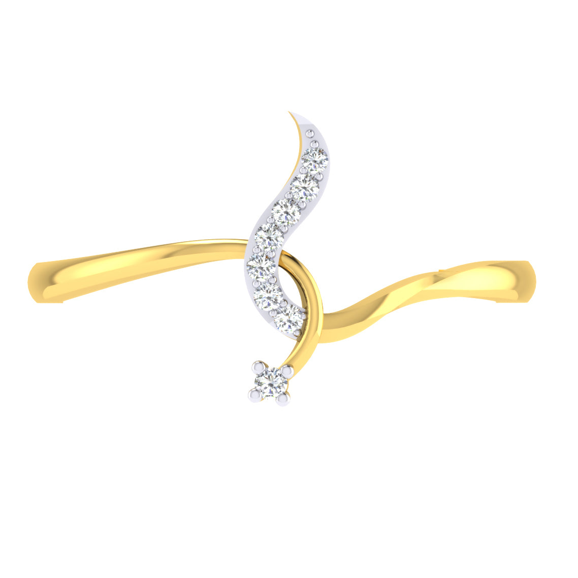 Tranquil Tides 14Kt Diamond Ring