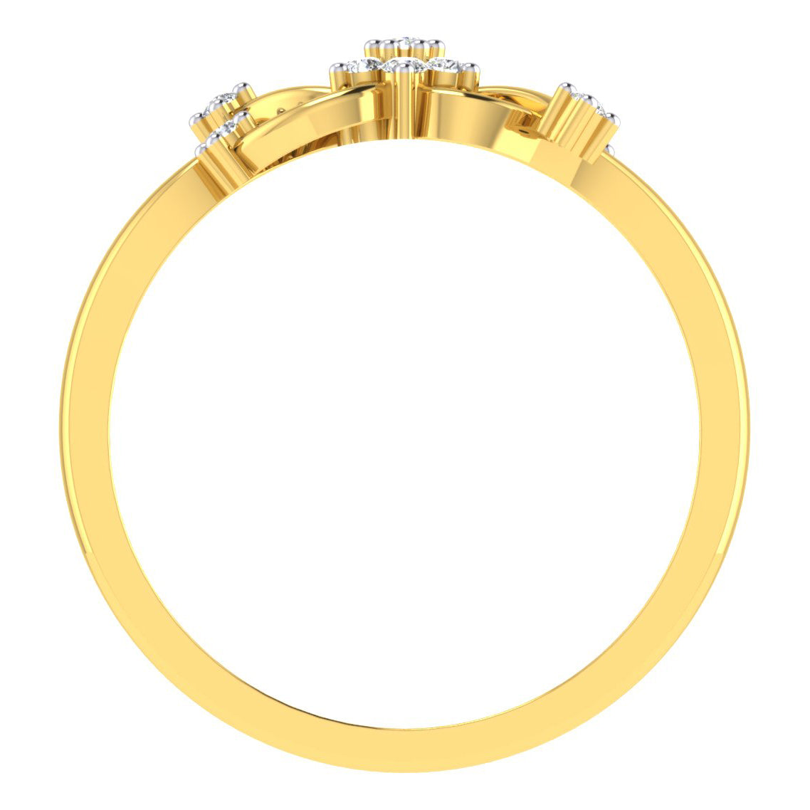 Celestial Sapphire Serenade 14Kt Diamond Ring