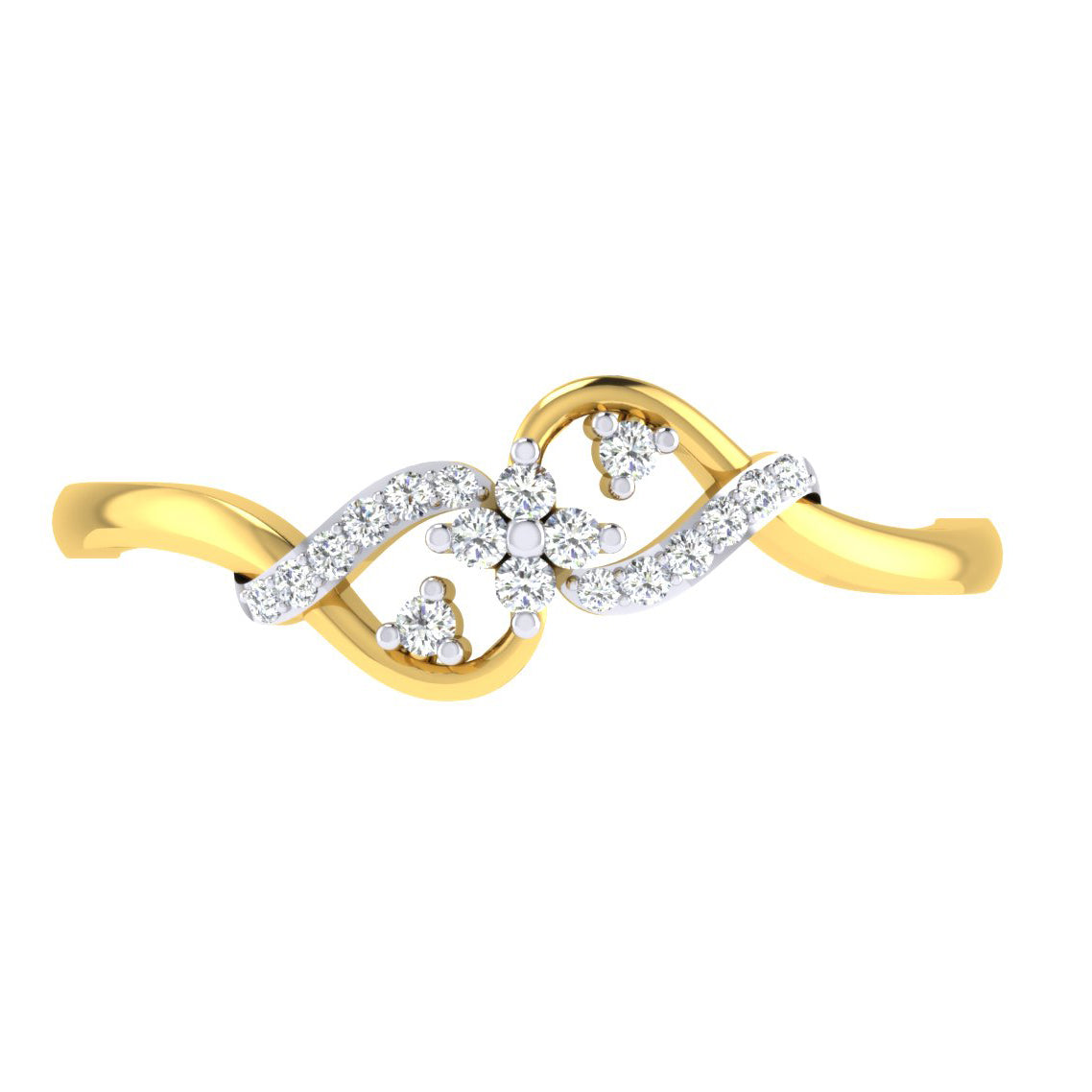 Enchanted Ember Effervescence 14Kt Diamond Ring