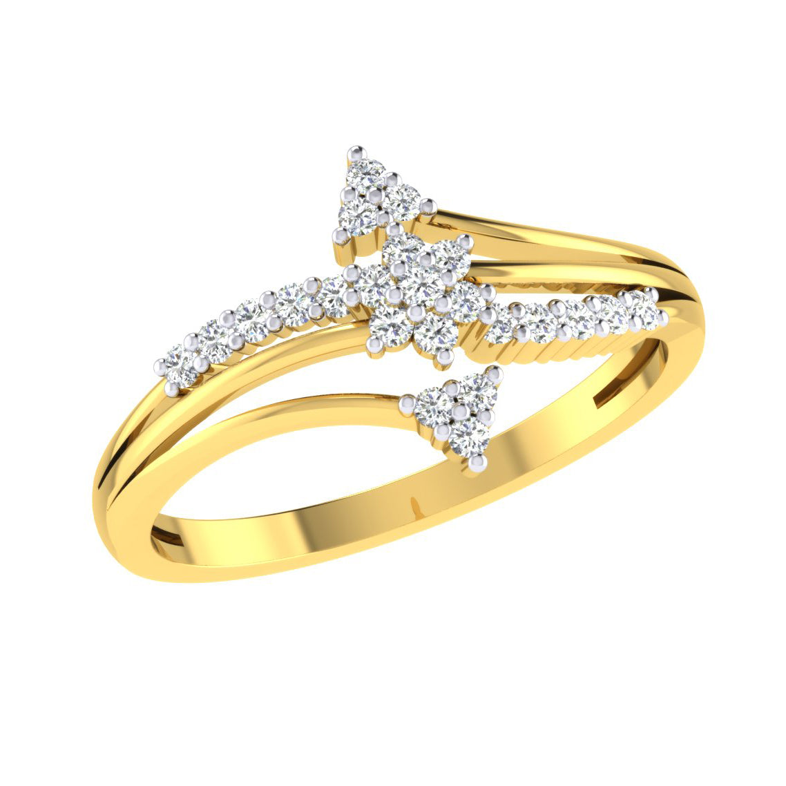 Opulent Oasis Oratorio 14Kt Diamond Ring